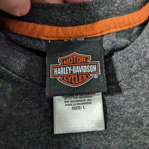 2017 Harley Davidson long sleeve shirt -size L - Picture 6 of 9